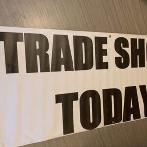 Vinyl banner with grommets